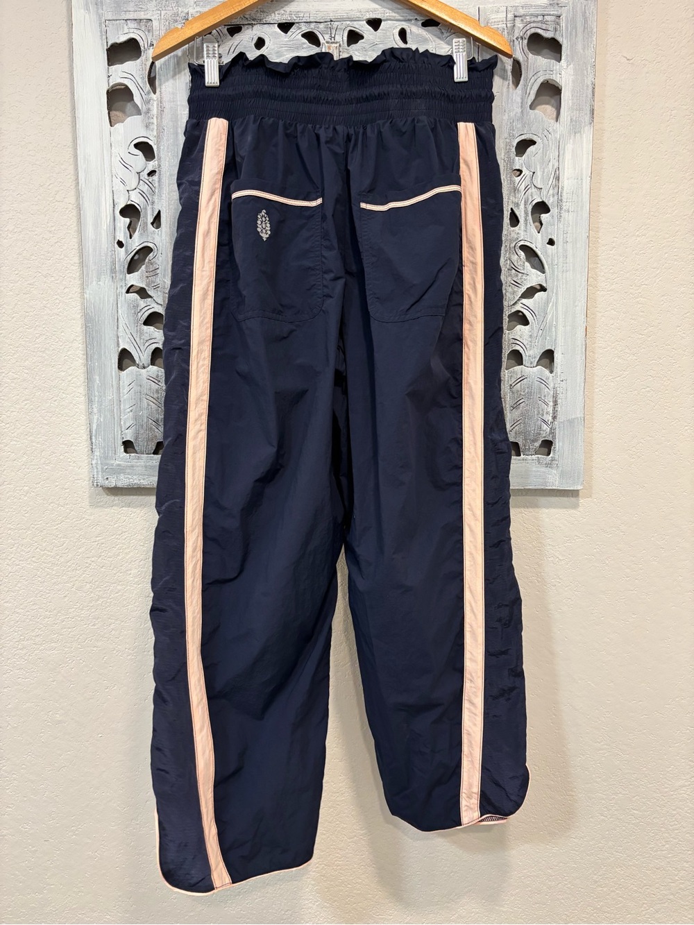 FP Movement Champ Is Here Navy/Pink Nylon Track Pants - Picture 6 of 11